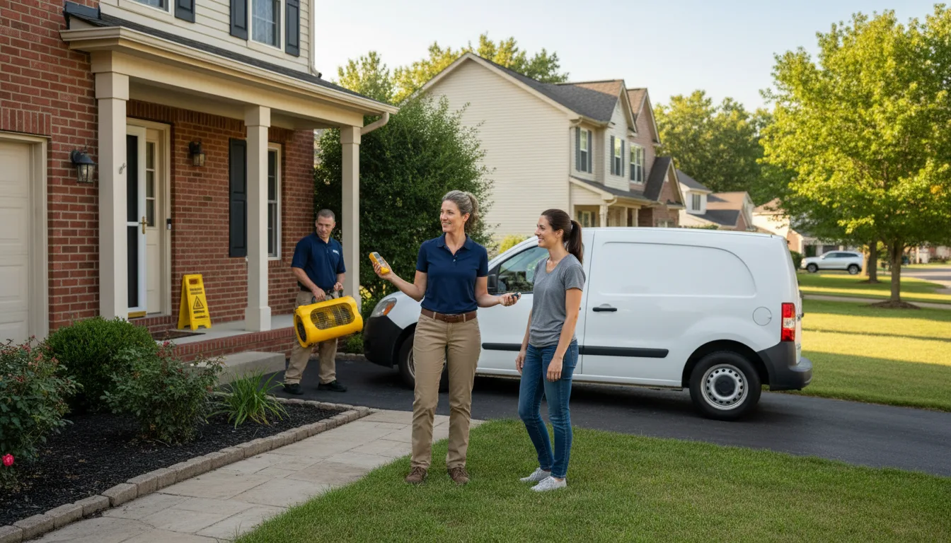 Residential water damage restoration in Ocean Springs, MS